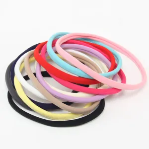 Seamless elastic nylon headbands for baby hair accessories DIY colorful hair ties