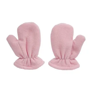 Rosa Fleece Baby Winter Fäustlinge, weiche warme Kleinkindhandschuhe, gemütlich.
