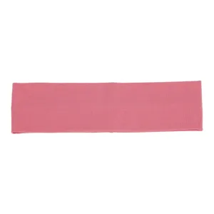 Bandeau de sport yoga en coton rose, simple élastique absorbant la sueur pour les femmes.