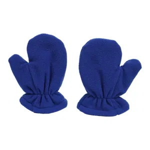 Kinder Winter Fleece Fäustlinge, warme blaue Baby Handschuhe für Jungen und Mädchen.