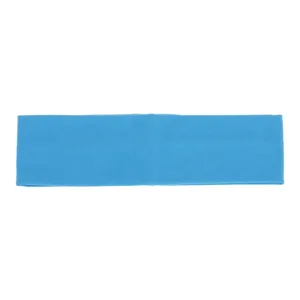 Detail bandeau en coton bleu, bande de cheveux de sport de yoga elastique pour femmes sueur.