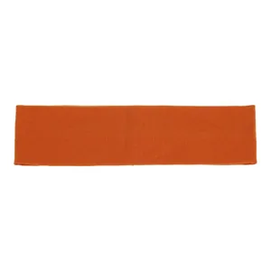 Bandeau de sport en coton orange détail, bande de cheveux de yoga élastique, absorbant.
