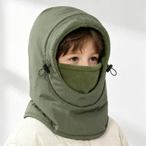 Thermische fleece balaclava gezichtsmasker winter winddicht warme capuchon buitensport.