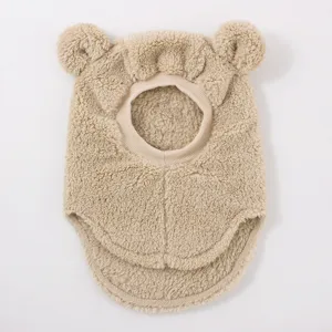 Süße Bärenohren Baby Wintermütze warme winddichte Fleece Sturmhaube Kleinkind Kapuzenschal