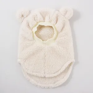 Süße Baby Winter warme Fleece Sturmhaube mit Bärenohren Kleinkind winddichter Kapuzenschal