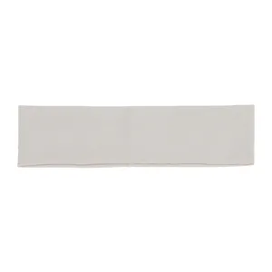 Bandeau de sport en coton unicolore simple pour femmes, elastique souple et absorbant.