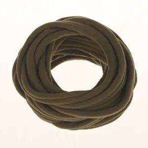 Detailed view of elastic nylon hair band roll, soft stretch baby headband DIY material.