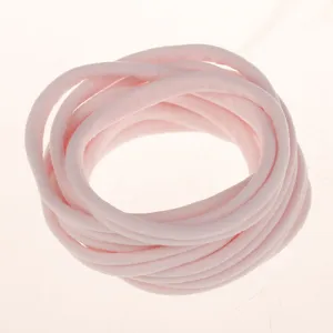 Elastic nylon hair bands pink baby hair accessories DIY children headwear soft elastic loops