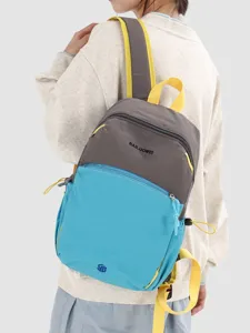 Lässiger leichter Farbblock Rucksack für Outdoor Wandern, Reisen und täglichen Schulgebrauch.