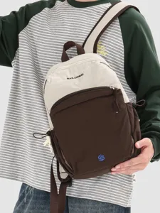 Lässiger, leichter zweifarbiger Rucksack für Outdoor-Reisen, Schule und tägliches Pendeln.