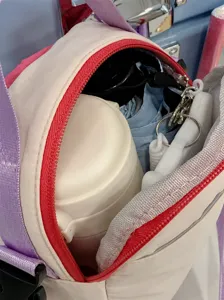 Detail view showing the large capacity interior of the casual crossbody phone bag.