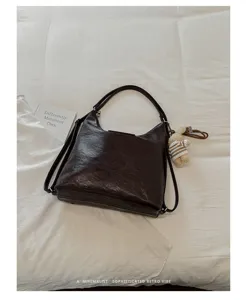 Bolso bandolera retro de gran capacidad estilo coreano para mujer, mochila minimalista y elegante.