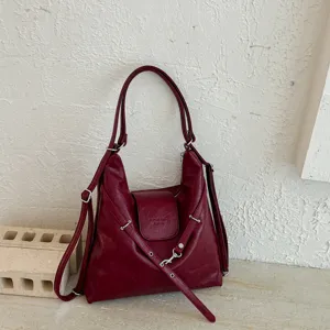 Bolso de hombro tote casual de gran capacidad estilo coreano para mujeres de trabajo.