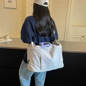 Grande borsa da viaggio da donna, leggera, portatile, a tracolla, borsa sportiva e fitness.