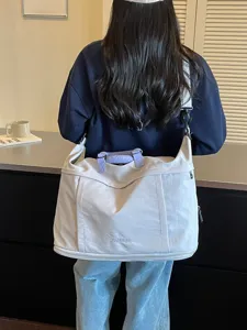 Grande borsa da viaggio da donna, elegante borsa a tracolla leggera sport fitness.