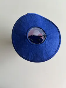 Porch goose hat replacement accessory blue felt top hat for 23-inch standing goose yard statue.