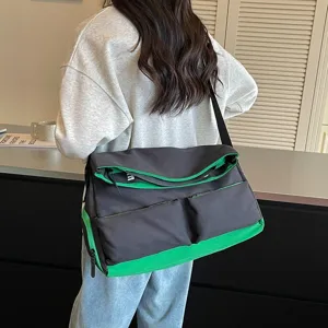 Borsa a tracolla versatile di grande capacità, borsa da viaggio casual per il fitness.
