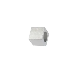 7mm stainless steel square bead DIY jewelry making charm spacer cube for bracelet necklace.