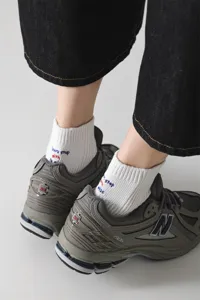 Men's cotton embroidered short socks trendy American style athletic skate socks detail