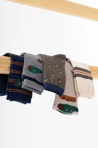 Original cartoon design women socks artistic cute mid tube cotton socks detail view display