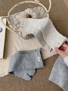Calze grigie a dita divise cotone due dita stile coreano calzini alla moda trendy
