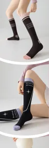 Damen Yoga Sport Strümpfe Kompression Fitness Pilates athletische Wadensocken Freizeit