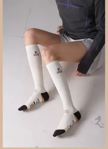 Calcetines de compresión para pantorrillas deportivas, calcetines elásticos hasta la rodilla