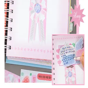 Schattige DIY notitieblok set esthetische pastel dagboek stickers planner kantoorartikelen memo