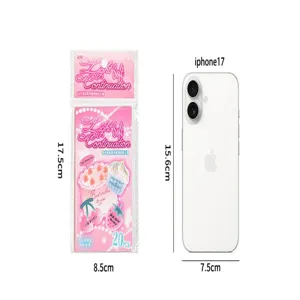 Yuxian creatieve DIY memo pad sticker set, roze schattige stijl esthetische stationery.