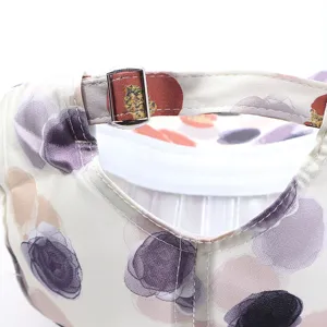 Böhmische Blumenmuster Baseballcap Detail, verstellbare Metallschließe Sonnenhut für Damen.