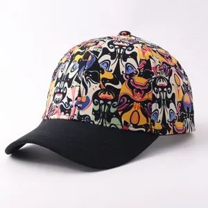 National Trend Opera Face Print Baseball Cap Exotic Elephant Printed Curved Brim Sunshade Streetwear Hat For Men Women Polyester Casual Adjustable Duckbill Cap