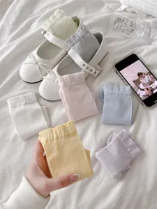 Damen dünne Stacking Socken Frühling Sommer atmungsaktive Seide Ballett Stil Strümpfe