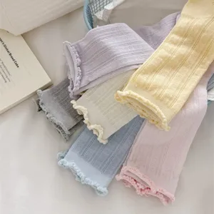 Feine Maulbeerseide Spitzen Damen Socken Sommer japanisches Netz atmungsaktiv mittig