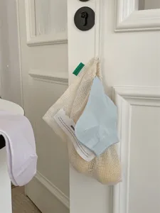 Damen Sommer dünne atmungsaktive Kurzsocken mit Netztasche einfarbig lässige Alltagskleidung.