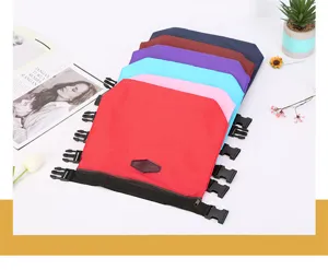 Borsa termica pranzo impermeabile multicolore con cerniera e fibbie per picnic all'aperto.
