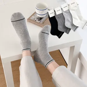 Calzini Corti Sportivi in Rete Traspirante da Uomo Cotone A Righe Estate Assorbenti Casual Calze Sportive