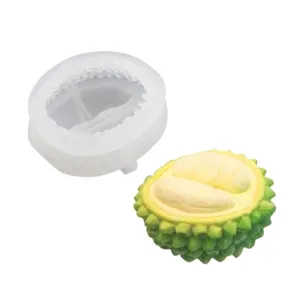 Realistische durian-vormige siliconen mal voor moussecakes, zeep en kaarsen
