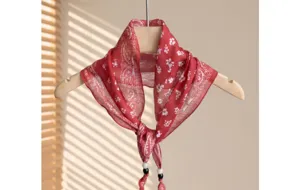 Bohemian retro floral scarf elegant neckerchief women fashion hair band accessory