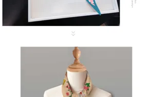 Women stylish twill silk diamond scarf with vintage floral and playing card prints for autumn.