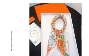Women luxury twill silk diamond scarf autumn new designer style elegant neckerchief shawl