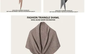 Vrouwen winter wol mix breien driehoek sjaal dikke warme stijlvolle bovenkleding mode accessoire