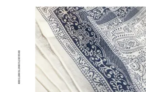 Vintage cotton linen bandana scarf retro paisley neckerchief floral square hijab