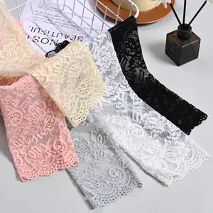 Women's all-lace ice silk sun protection sleeves, summer thin breathable arm covers.