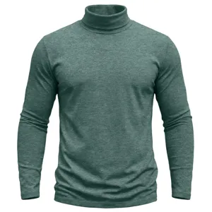 Herren Rollkragen Langarm Slim Fit Unterwaesche T-Shirt fuer Herbst und Winter Alltag.