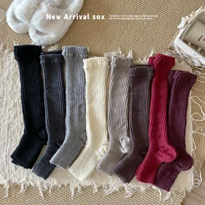 Knit leg warmers winter long socks cozy ribbed warm fashion y2k style slouch socks apparel