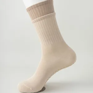 Women non-slip mid tube yoga socks pilates fitness socks breathable athletic training socks