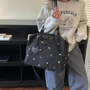 Grote capaciteit nylon reistas vrouwen casual shopper tote tas lichtgewicht schoudertas dagelijks