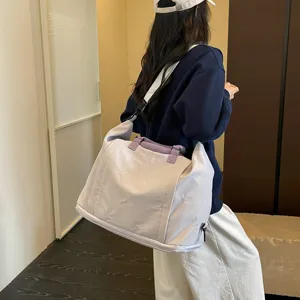 Bolso de viaje de gran capacidad para viajes cortos, bolsa deportiva ligera para gimnasio.