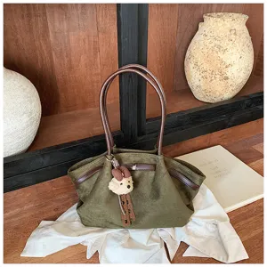 Korean style pleated handbag women autumn new fashion commuting single shoulder underarm tote bag