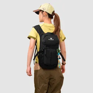 Zaino sportivo outdoor nero leggero trekking viaggio tempo libero con spallacci traspiranti